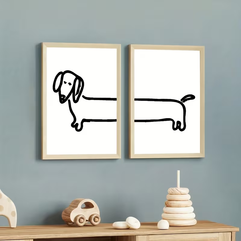 2 Stück moderne Dackel-Wandkun – Sustainable Living Products Bewertung und Preis