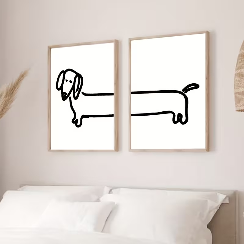 2 Stück moderne Dackel-Wandkun – Sustainable Living Products Bewertung und Preis